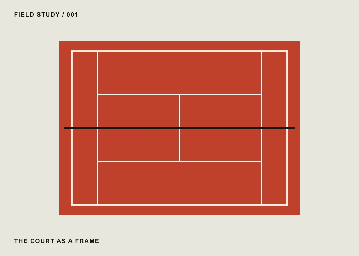 Original BENI HASAN diagram of tennis-court geometry
