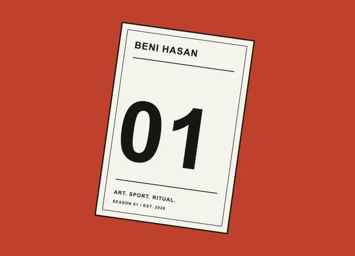Original graphic of a collectible card and the number 01