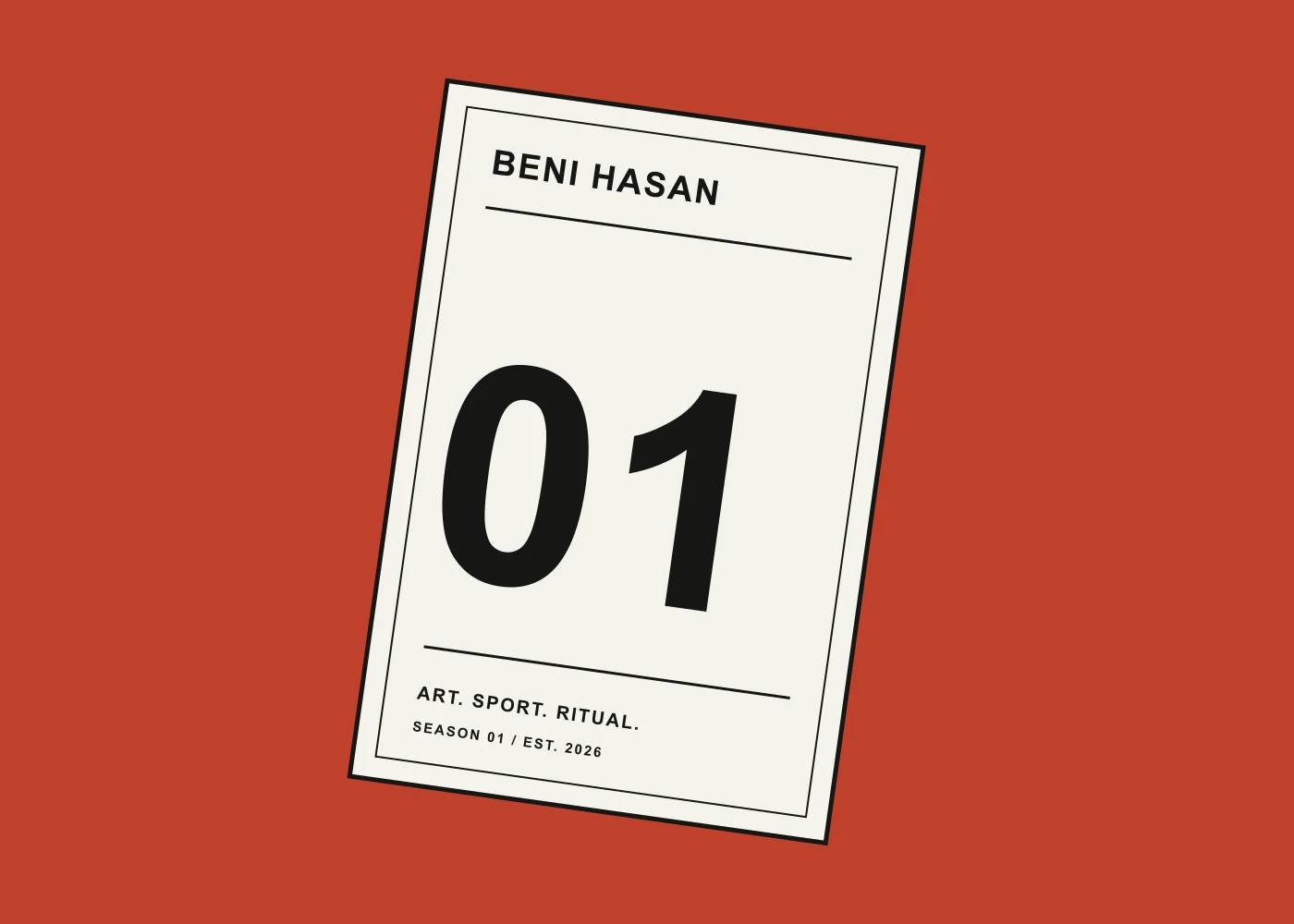 Original graphic of a collectible card and the number 01